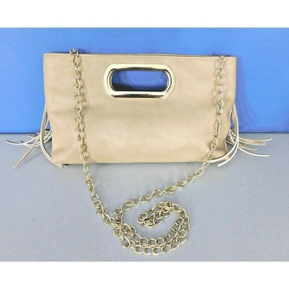 CHARMING CHARLIE BEIGE SATCHEL, SHOULDER BAG, HANDBAG, PURSE, NEVER USED! - Picture 3 of 9